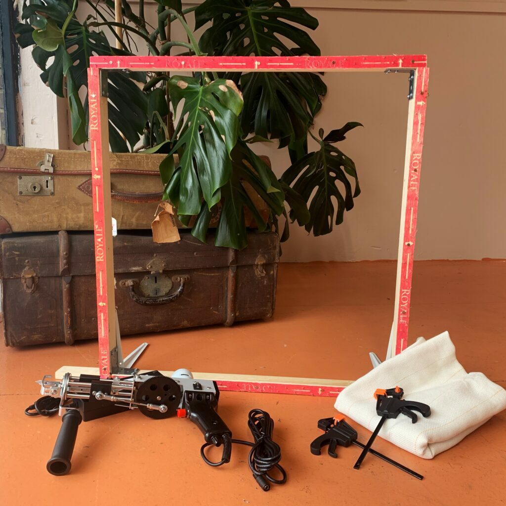 Ultimate Tufting Kit Complete Machine, Frame, Fabric & Yarn Bundle for