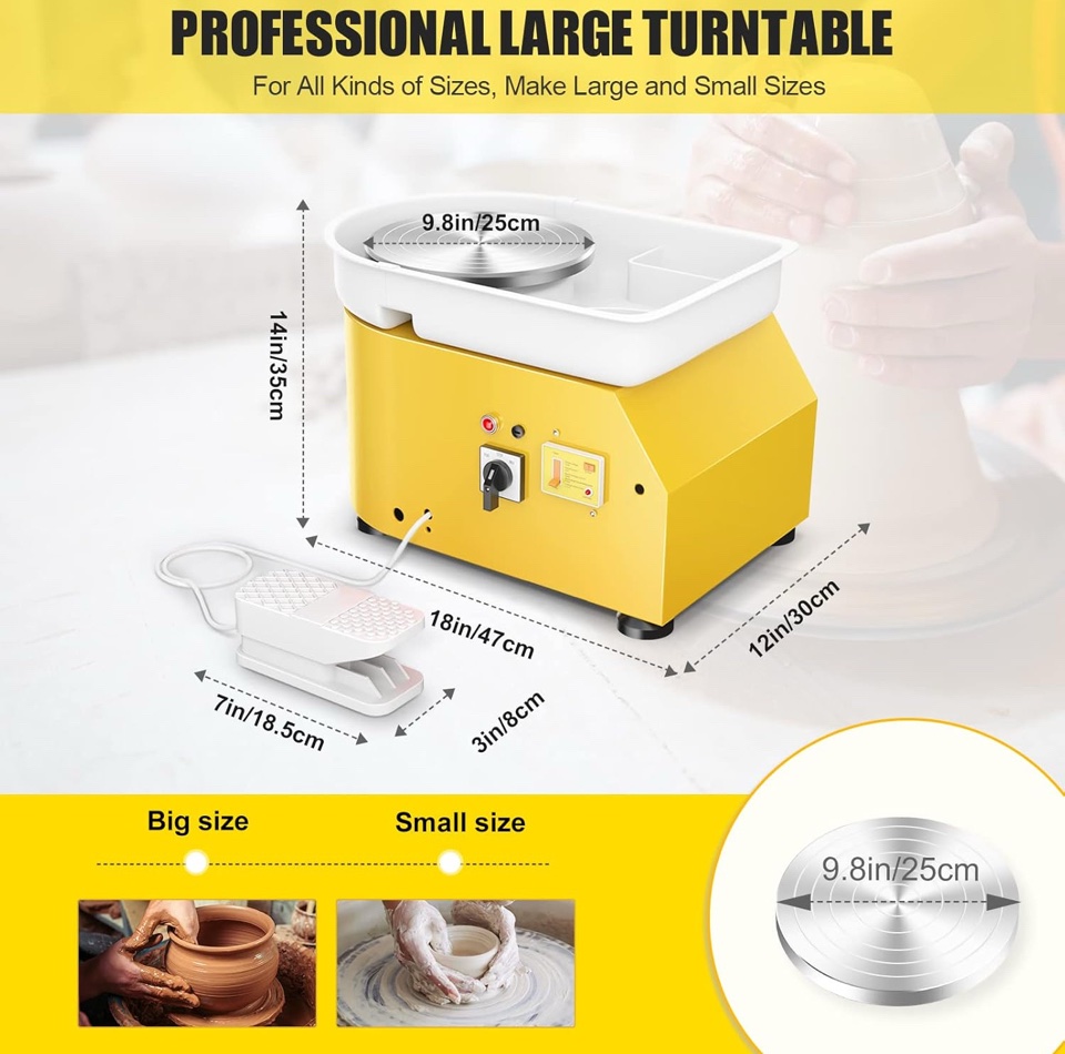 Pottery Wheel - Yellow 350W - Image 7