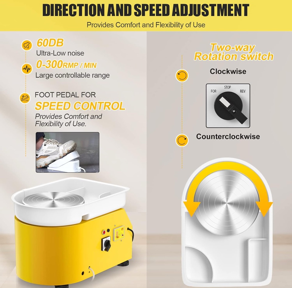 Pottery Wheel - Yellow 350W - Image 6