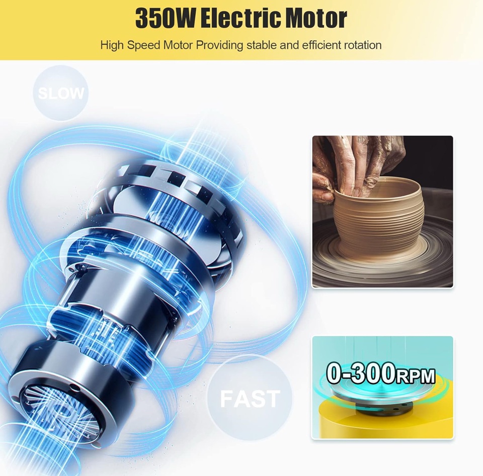 Pottery Wheel - Yellow 350W - Image 5