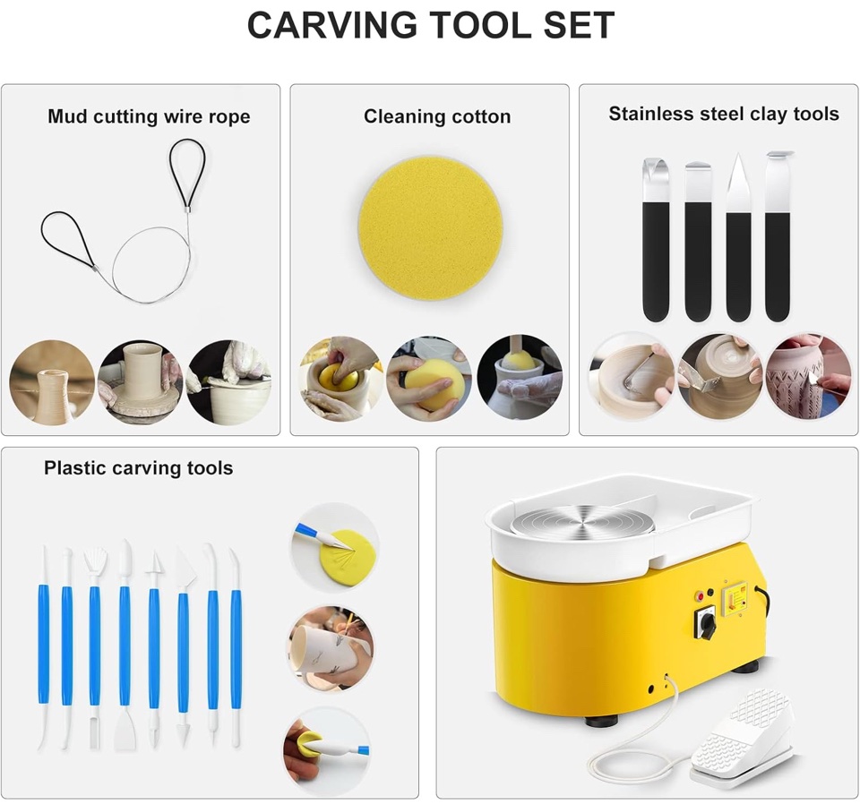 Pottery Wheel - Yellow 350W - Image 2