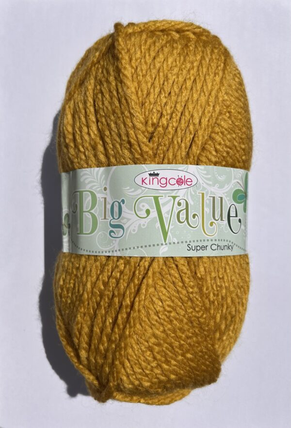 "King Cole, Super Chunky Mustard Yarn"