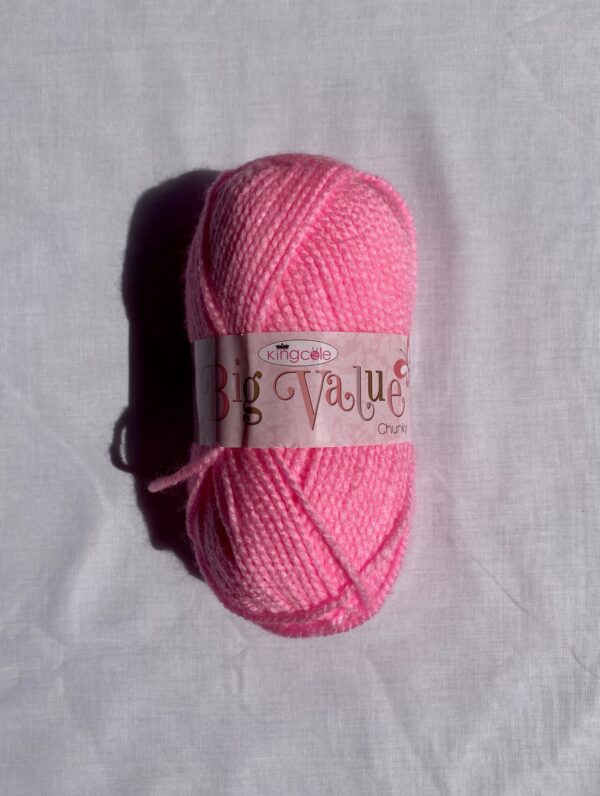 King Cole Big Value Chunky Yarn - Sugar Pink