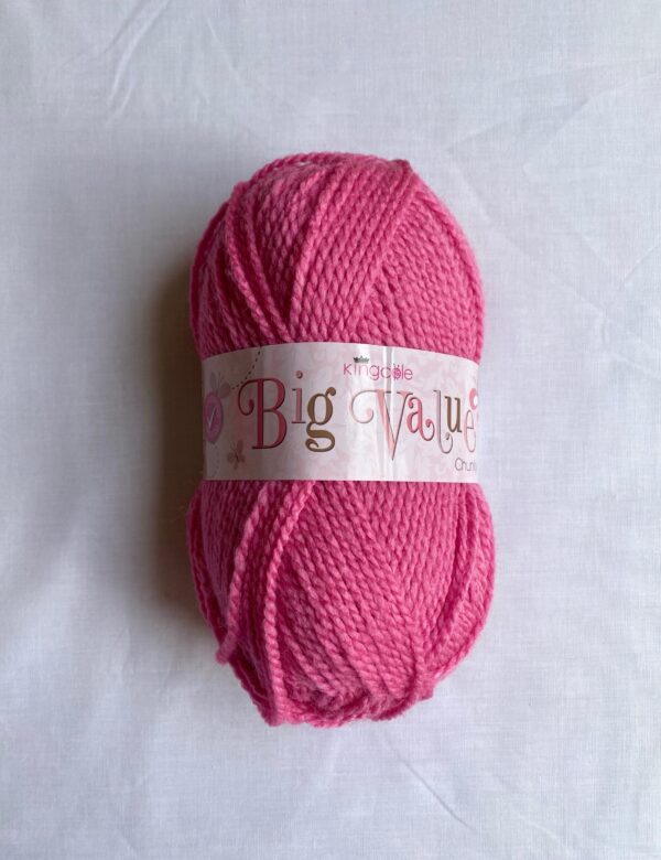 King Cole Big Value Chunky Yarn - Rose