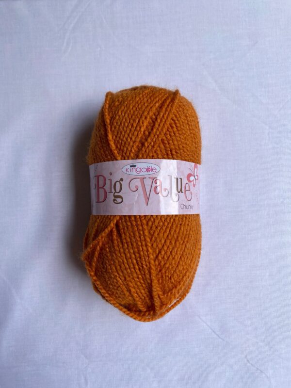King Cole Big Value Chunky Yarn - Burnt Orange