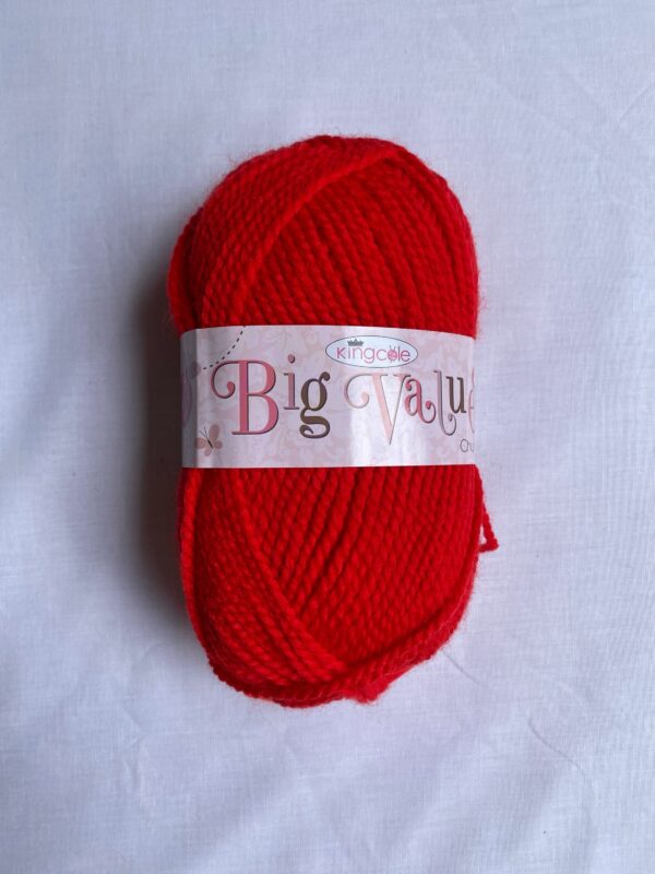 King Cole Big Value Chunky Yarn - Red